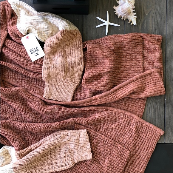 🌴🌼BILLABONG- NEW COMER CARDIGAN SWEATER🌼🌴 - Picture 4 of 8